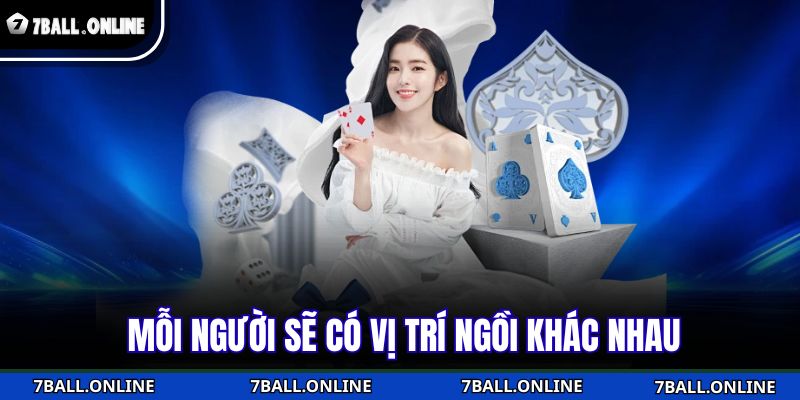 Mỗi người sẽ có vị trí ngồi khác nhau